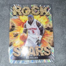 2025-26 Topps Chrome Ben Wallace Rock Stars Insert #RS-14 Detroit Pistons