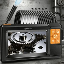 4.3" IPS Screen Endoscope Camera,1920P HD with Lights,10M Semi-Rigid Cable Xmas