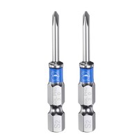 "2Pcs FüR PH0 Phillips Schraubendreher-Bits 1/4\" Sechskantschaft 2\" Lang"