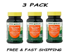 ( 3 Pack ) Spring Valley Tart Cherry Extract Dietary Supplement 1200 mg, 90 Ct.