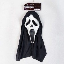 Fun World Ghost Face Mask OS Black White Scream Halloween Horror Costume M20