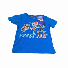 Space Jam New Legacy Taz Bugs Bunny Daffy Duck Graphic T Shirt 2T Toddler NEW
