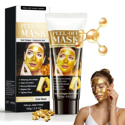 Gesichtsmaske,Gold Collagen Blackhead Cleansing Peel-Off Mask,Blackhead Remover
