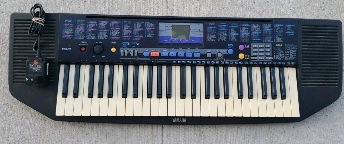 Vintage Yamaha PSR-78 Portatone Keyboard Electronic Piano