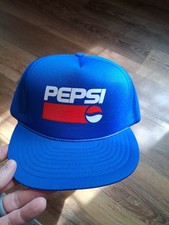 Pepsi Blue Snapback Hat Adjustable Logo Cap Soda Theme