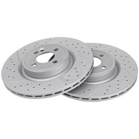 2 Bremsscheiben Geschlitzt Gelocht Ø 316 Mm 22 Mm A.B.S. FüR U.A. Mini Mini