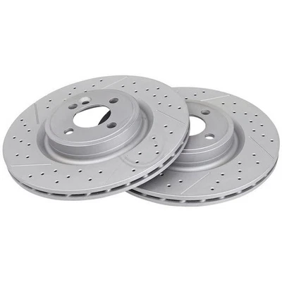 2 Disques De Frein Fendus Et Perforés Ø 316 Mm 22 Mm A.B.S. Pour Notamment MINI - Photo 1/4