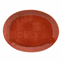 Maxwell & Williams Platte Arc Oval, Servierplatte, Keramik, Terracotta, 36X27 Cm