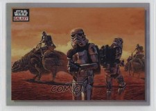 2023 Topps Chrome Star Wars Galaxy Refractor Sandtrooper Dewback s #85 0v9u