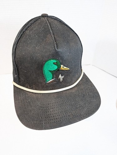 American Fetcher Mallard Duck Head Trucker Hat Rope Mesh SnapBack