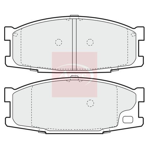 APEC Brake Pad Set, disc brake PAD1192