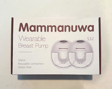 Mammanuwa S32 Wearable Breast Pump 2-Pack Hands-Free Wireless New Sealed