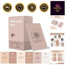 Daily Affirmation Cards Set - 120 Positive Inspirations for Self-Care