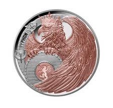 Heraldic Beasts 2024 Gryphon 1 oz Silber PP Gilded