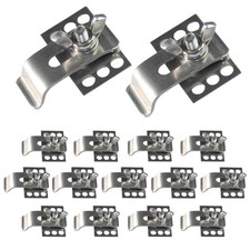 15 PCS Undermount Kitchen Sink Clips 304 Stainless Brackets Epoxy Support Kit