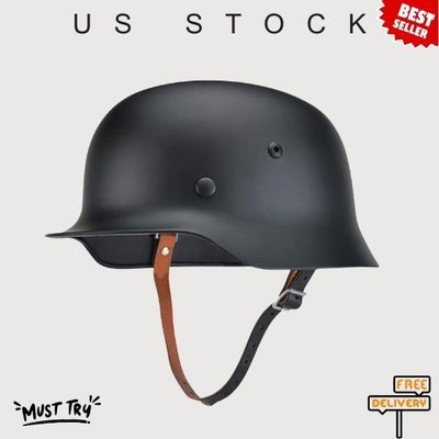 NEW WW2 German Army M35 M1935 Steel Helmet Green Elite Style Stahlhelm