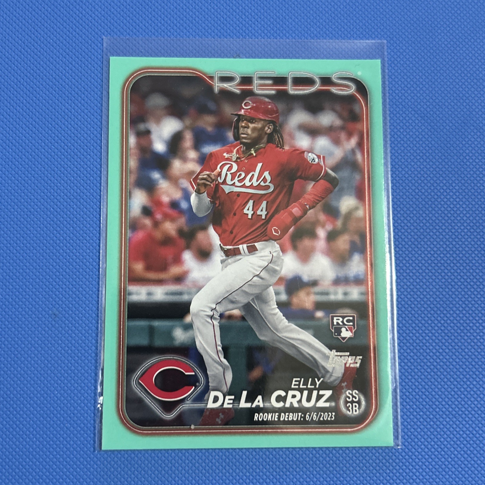 2024 Topps Update Series - Elly De La Cruz Aqua  Rookie Debut (RC) #US350 Reds