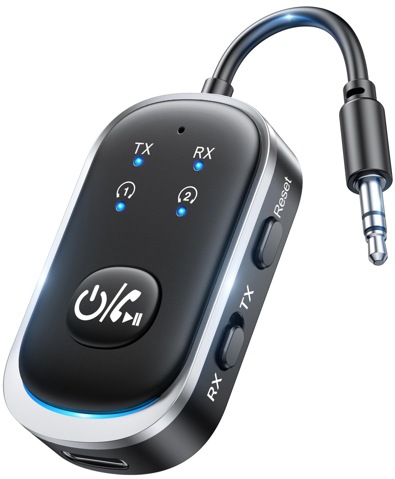 2-in-1 Bluetooth 5.3 Transmitter and Receiver Wireless Adapter
