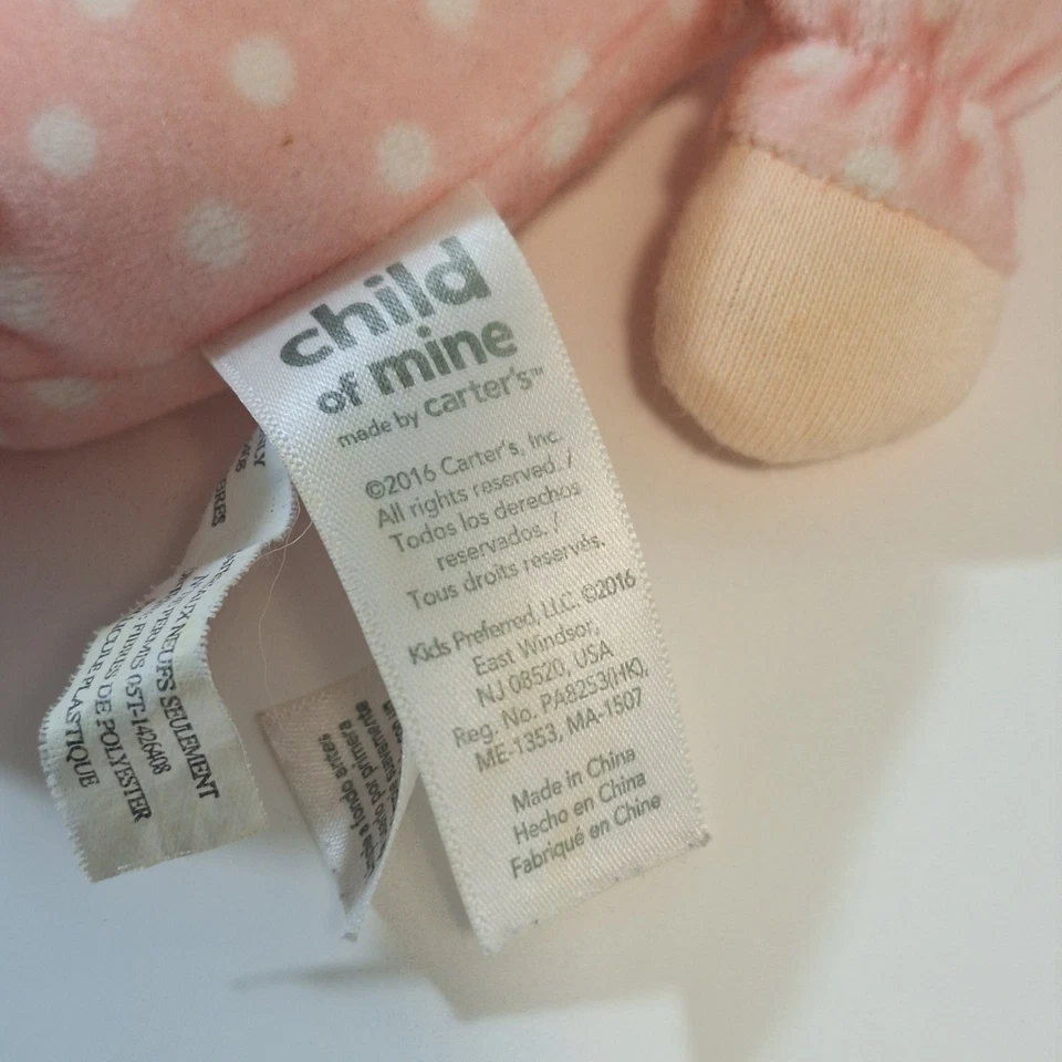 Just One You Giraffe Pink Lovey Satin Rattle & My First Doll Child Of Mine Plush - Image 4 of 4