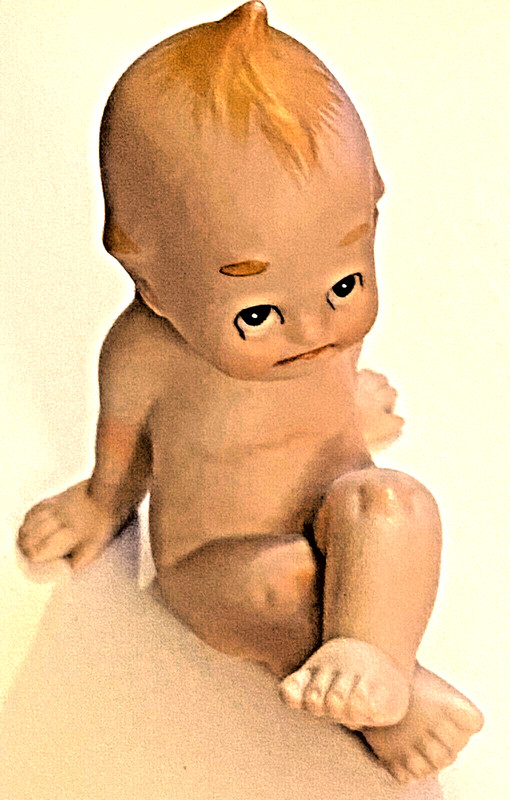 Kewpie Figurine Japan No Tag / Box Measures 3 1/4 inch Tall Rose O'Neill Kewpies