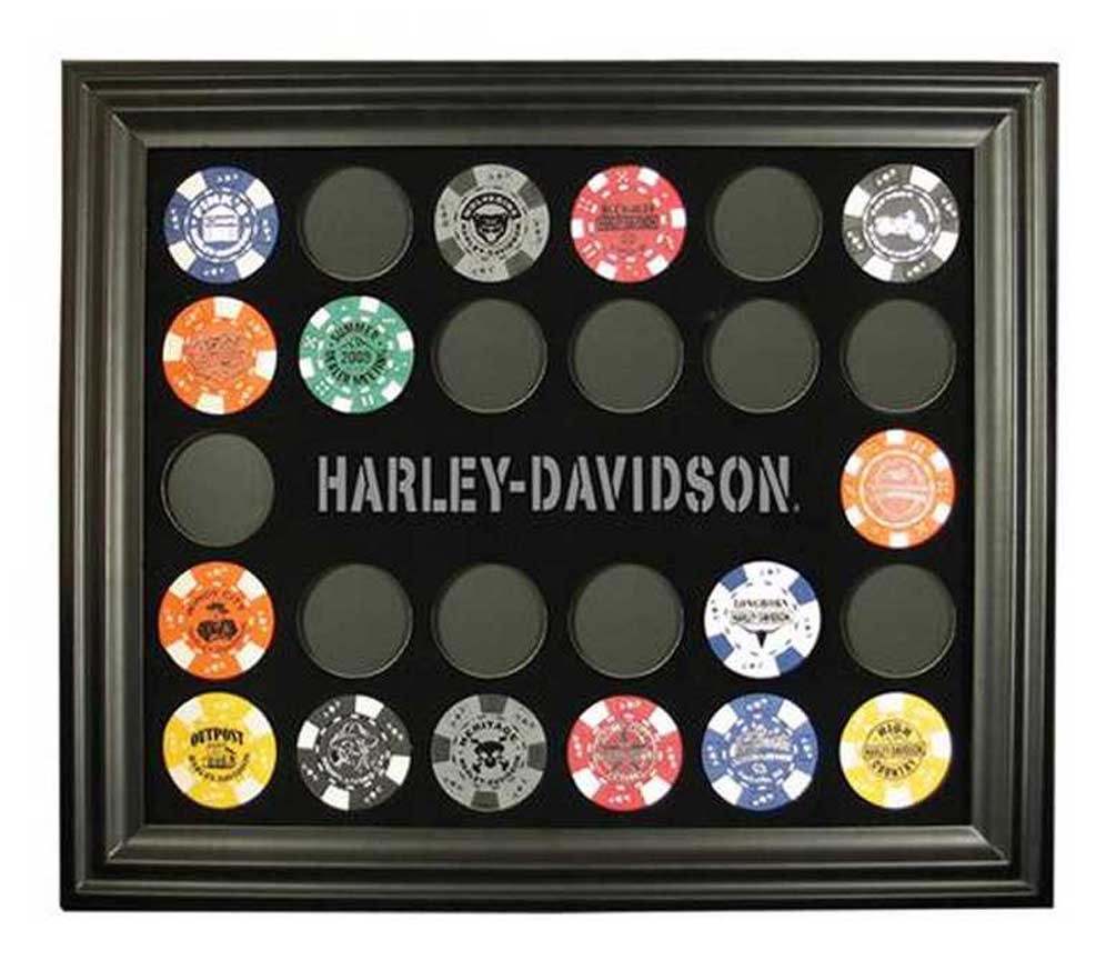 Harley-Davidson Poker Chip Collectors Frame. 6927