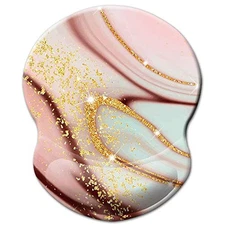 Ergonomic Mouse Pad with Wrist Support – Non-Slip, Marble Design