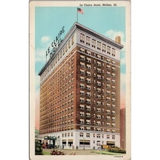 Le Claire Hotel Moline IL Postcard PC489