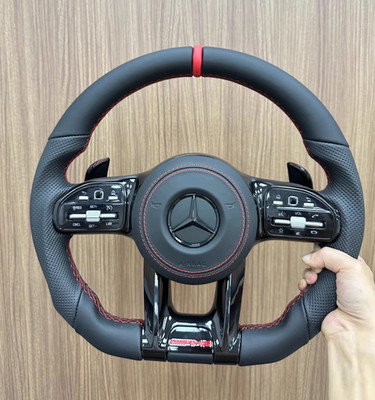 Mercedes AMG Sport Lenkrad W205 W213 W222 204AMG Universal BLACK ROT NEU