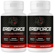 (2 Pack) Ereforce Pills for Men, Ere Force Advanced Formula Male Health Support