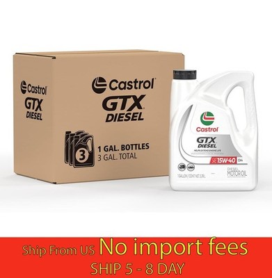 Castrol GTX CK-4 15W-40 Diesel Motor Oil 1Gal 3pk...(a19.5)