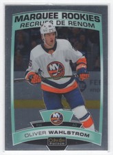 #176 2019-20 O-Pee-Chee Platinum Marquee Rookies Oliver Wahlstrom RC New York