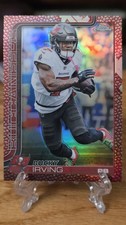 2025 Topps Chrome Bucky Irving Leather Pigskin Football Refractor