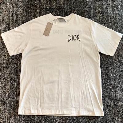 Christian Dior XL White T Shirt Raymond Pettibon Paris New w/ Tags