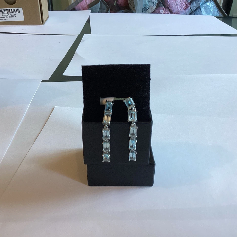 Sterling Silver Topaz Woman’s Earrings. - Image 3 of 4