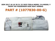 2017 18 19 20 21 22 2023 Tesla Model 3 Y right side seat airbag 1077830-00-G