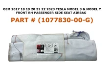 2017 18 19 20 21 22 2023 Tesla Model 3 Y right side seat airbag 1077830-00-G