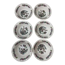 Set of 6 Vintage Mayfair Fine Bone China Bowls - Staffordshire England