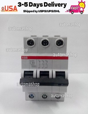 1PC New For ABB S203-C80 3P 80A Circuit Breaker free shipping