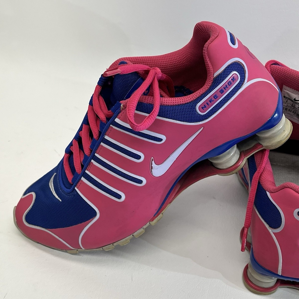Nike SHOX NZ Women's Hyper Blue Violet- Pink Running Shoes Size 9