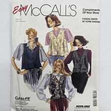 McCall  s 0021 Vests 4 Versions Size 14-18 Vintage 1989 Uncut