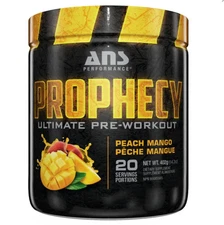 ANS Prophecy Peach Mango 20 Servings Pre-Workout Endless Focus Results 402g NEW