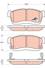 TRW GDB3430 Bremsbelagsatz, Scheibenbremse für DAIHATSU  passend für SUBARU