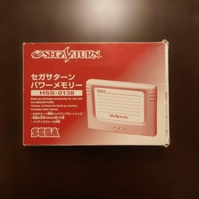 Sega Saturn Power Memory With Box And Manual Index Sticker JPN Limited Edition R