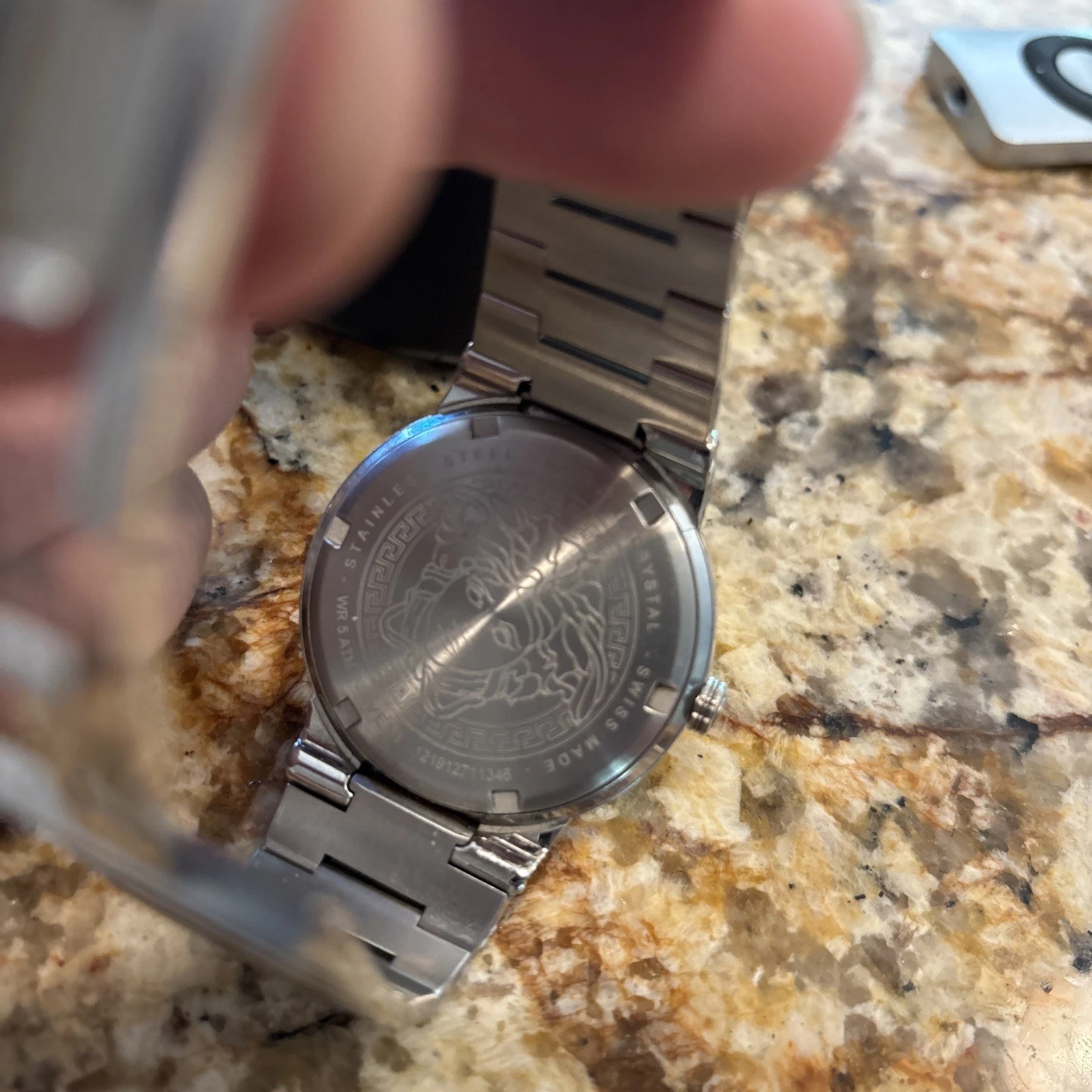 Orologio Versace Uomo Vevi00320 Logo Greca Nuovo Autentico