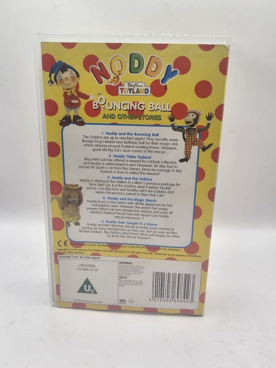 Noddy Bouncing Ball & Other Stories VHS - 3D Lenticular Card On