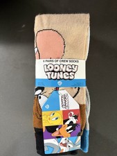 New Looney Tunes Crew Socks 6 Pack