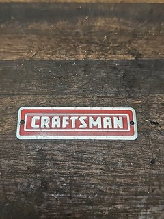 K150 Vintage CRAFTSMAN tool or tool box original emblem badge aluminum