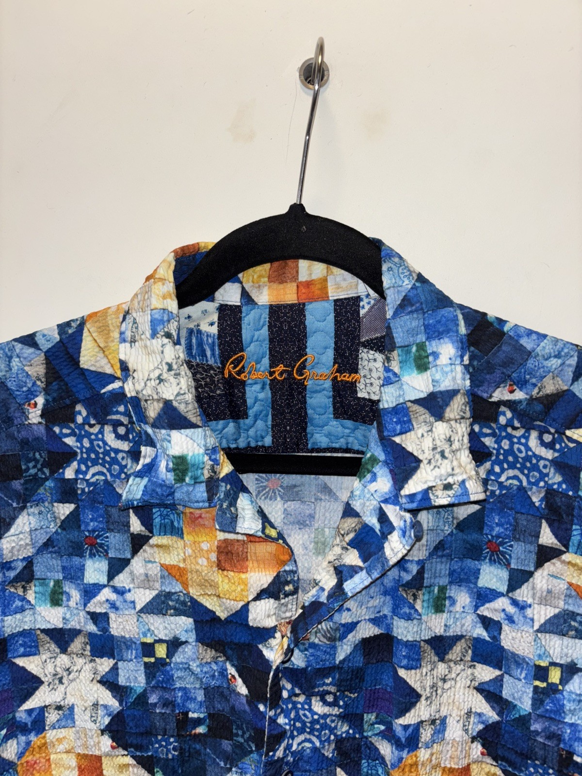 Robert Graham Sashiko Patchwork Print Regular Fit… - image 15