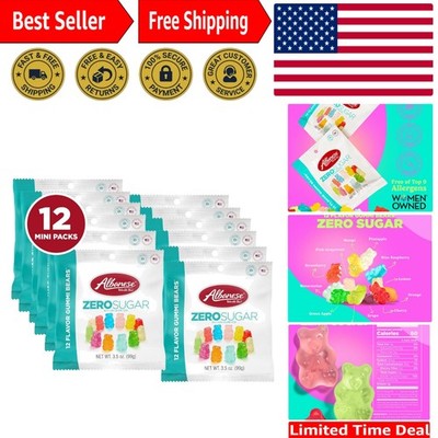 Health-Conscious Treat: 12 Flavor Sugar-Free Gummy Bears, Soft and Delicious