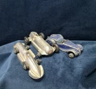 Three Dinky Meccano Mercedes  Racing Cars & Frazer Nash BMW for Restoration